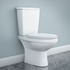 Toilet against a wall. Clog Pro provides quality toilet drain cleaning services in Portland OR and Vancouver WA. 