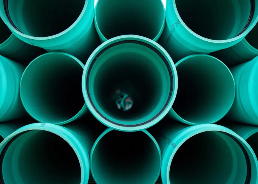 A Closeup of Plumbing Pipes