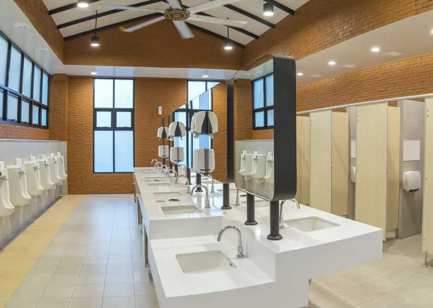 A Modern Public Bathroom